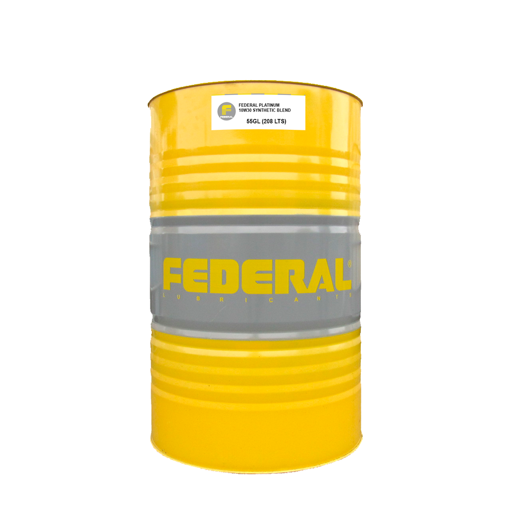 FEDERAL PLATINUM 10W30 SYNTHETIC BLEND SP TAMBOR 1X55 GL